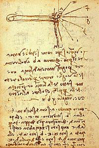 Leonardo da Vinci's trebuchet sling release mechanism study